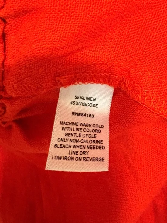 Marc New York Linen Bright Red Drawstring-Waist Utility Jacket - Picture 5 of 7